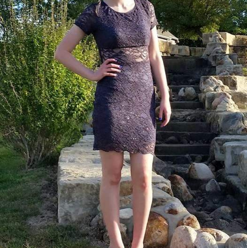 Sparkly Lace Formal Dress